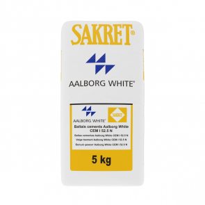 Sakret Aalborg White baltais cements CEM I 52,5R, 5kg